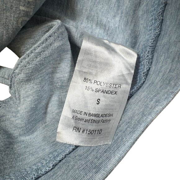 Peloton Embrace Cutout Strappy Sports Bra Women's Size Small in Light Blue Gray - Picture 4 of 4